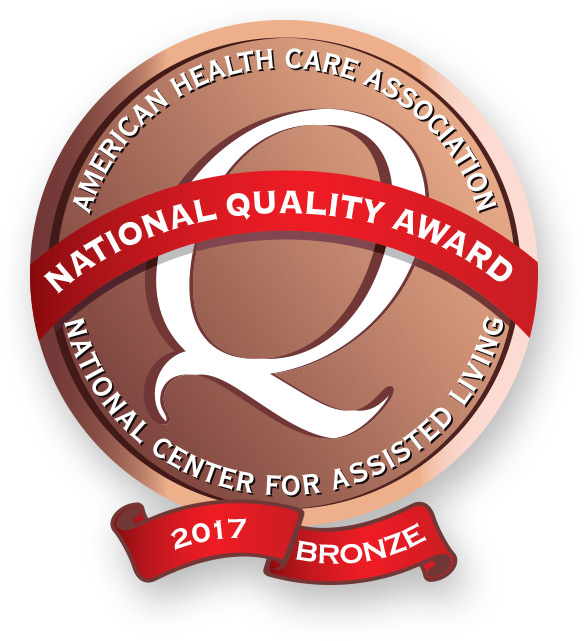 This WellBridge location is the proud recepient of the 2017 Bronze National Quality Award from the American Health Care Association National Center for Assisted Living.